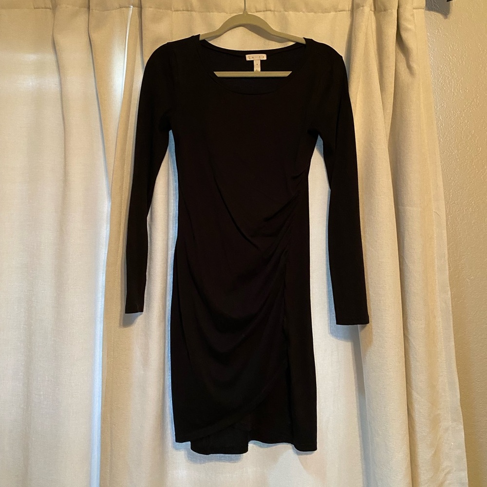 Black Long Sleeve Leith dress